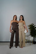 Coordinato Milano Chic — Beige / Marrone — Touché Shop