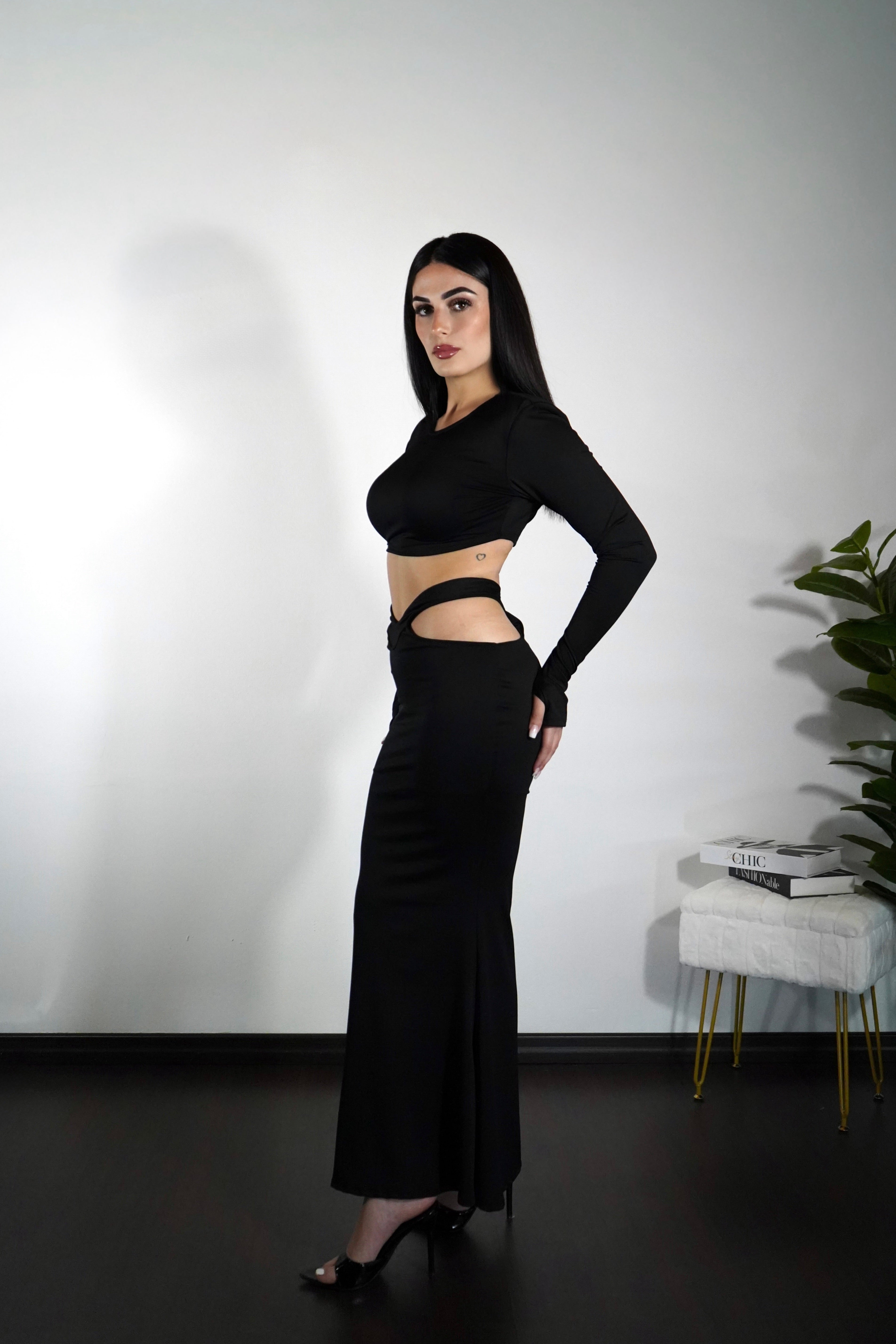 Coordinato Sirena — vista 3 — Nero — Touché Shop