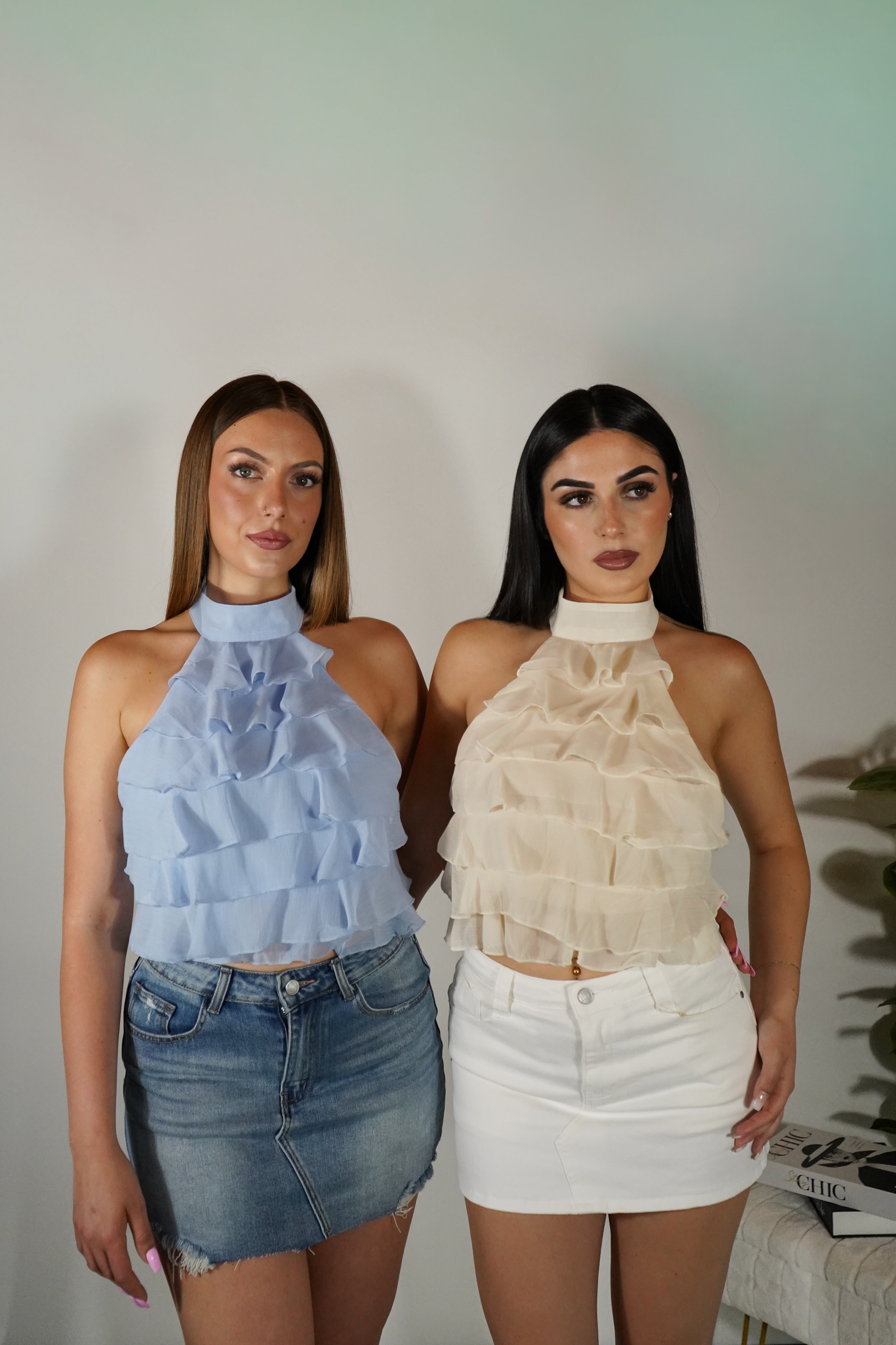 Gonna Pantaloncino con Strappi — vista 2 — Touché Shop