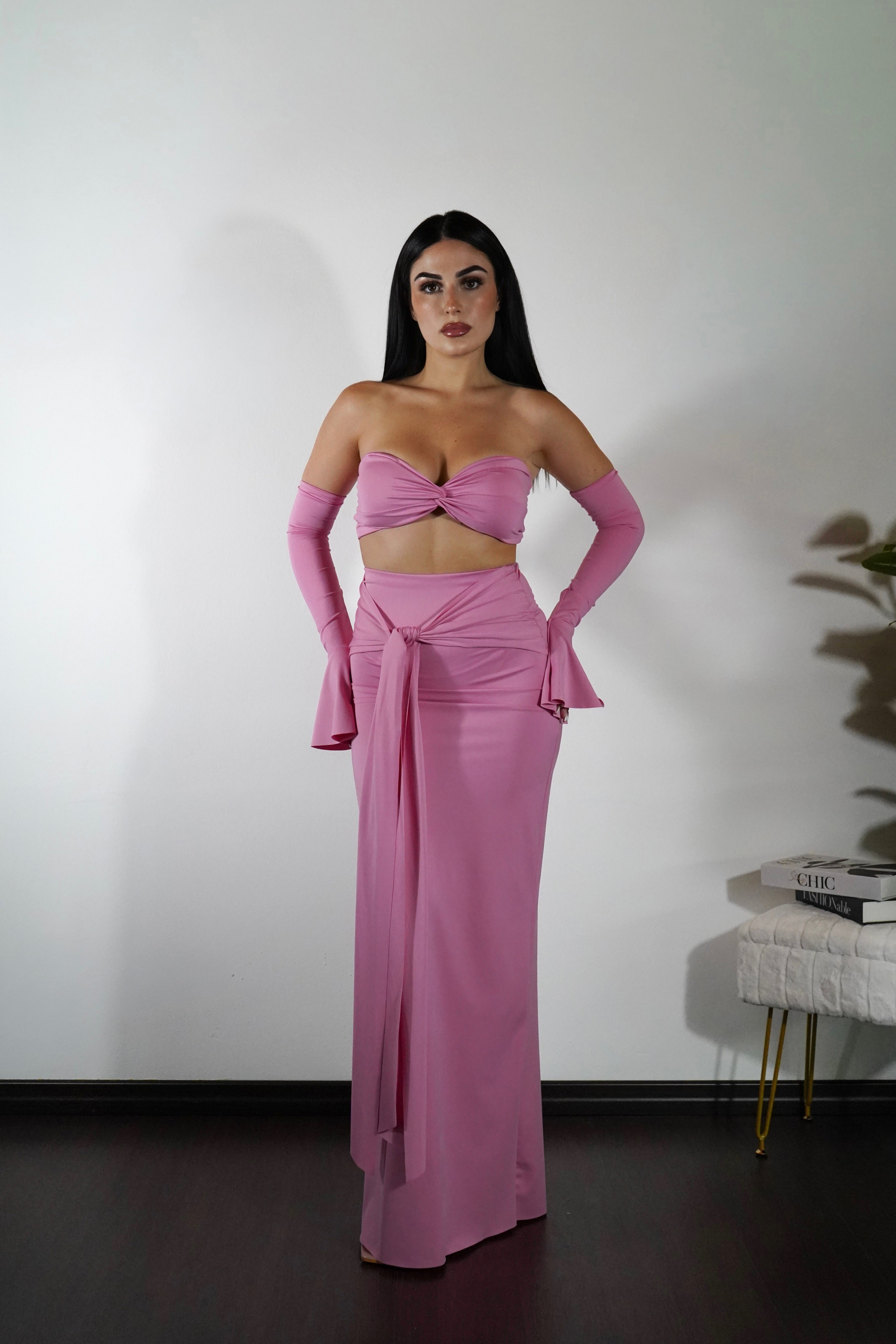 Coordinato Belle — vista 5 — Rosa — Touché Shop