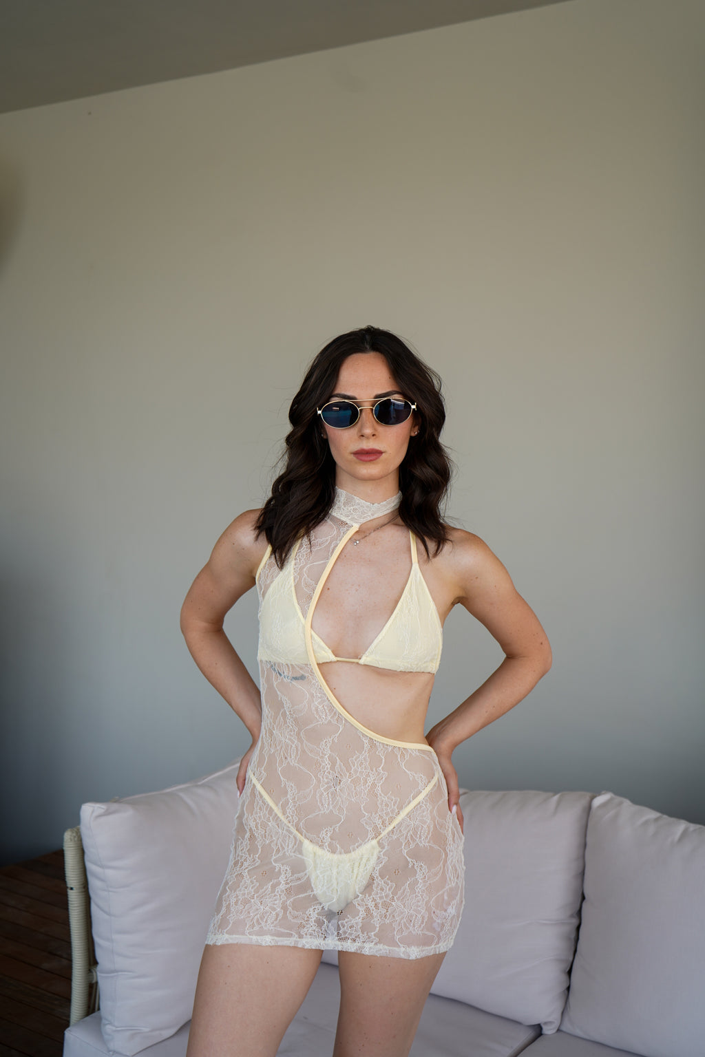 Trikini Pizzo — vista 6 — Bianco — Touché Shop